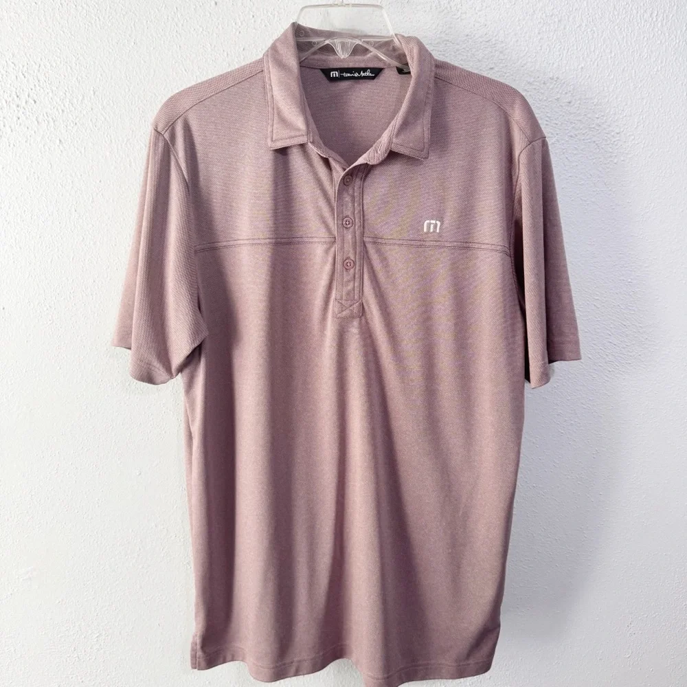 Travis Mathew Light Purple Polo Shirt - Picture 1 of 7